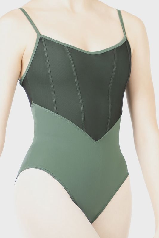 Danse De Paris "Cherie" Camisole Leotard - Moss