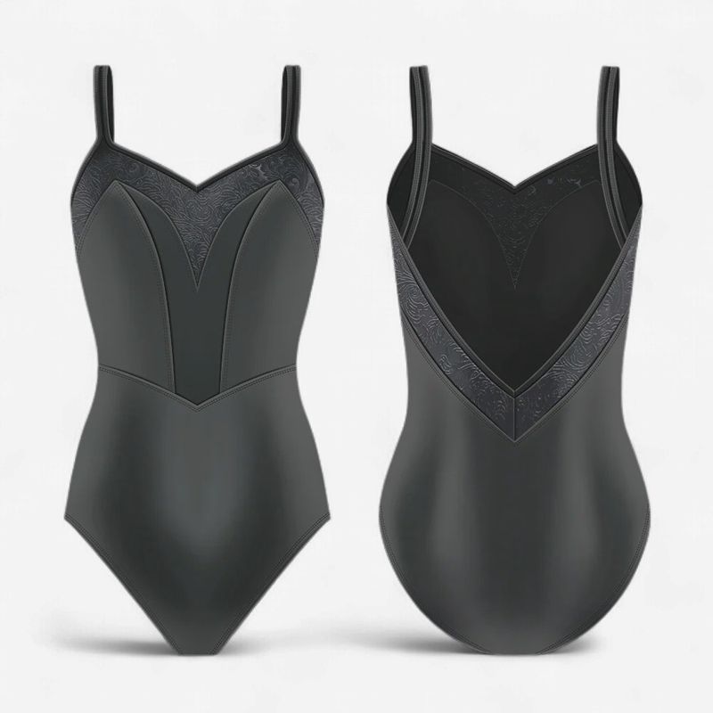 Danse de Paris "Valentina" Camisole Leotard - Jet