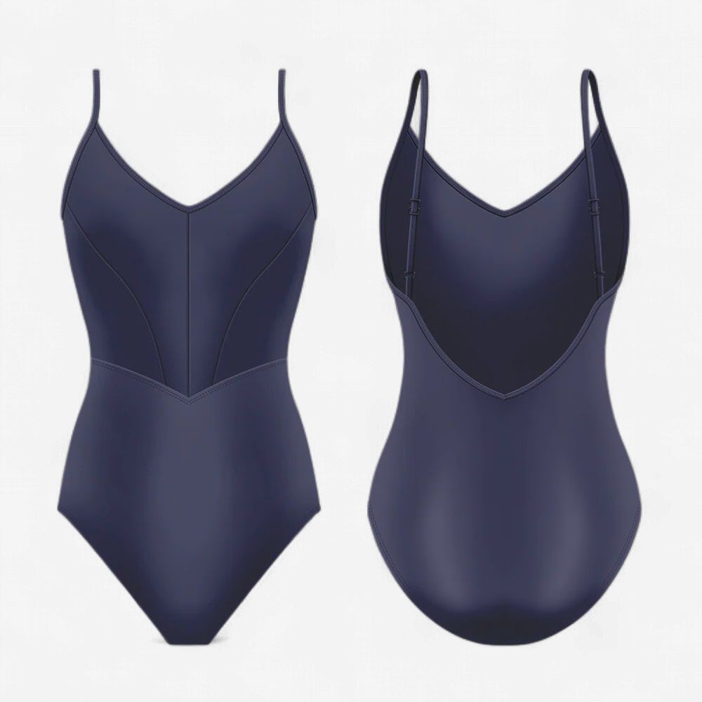 Danse de Paris "Camille" Camisole Leotard - Midnight