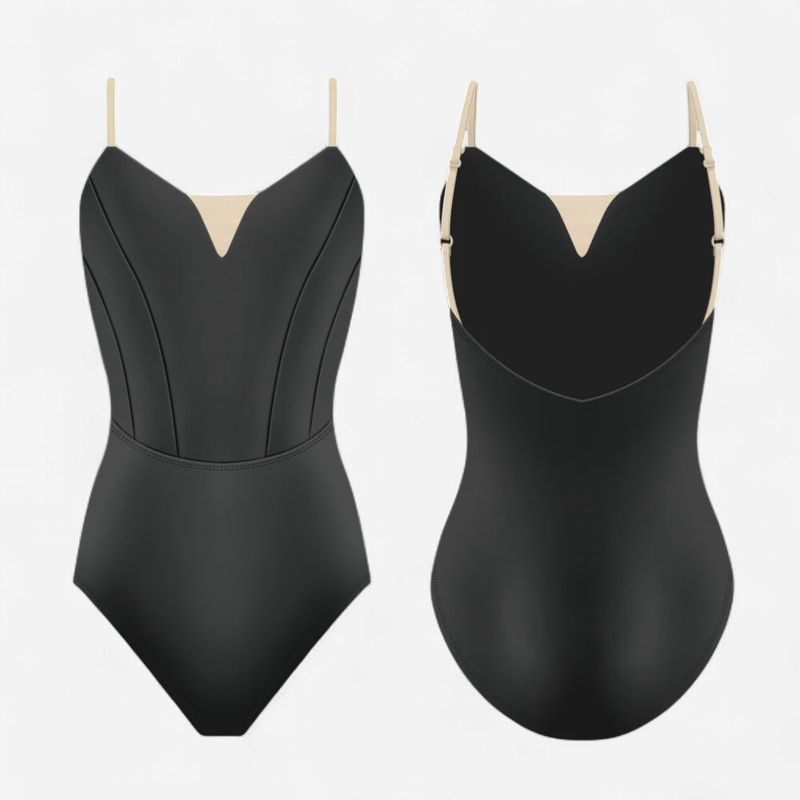 Danse de Paris "Chloe" Camisole Leotard - Jet