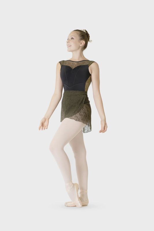 Danse De Paris "Delphine" Cap Sleeve Leotard - Moss