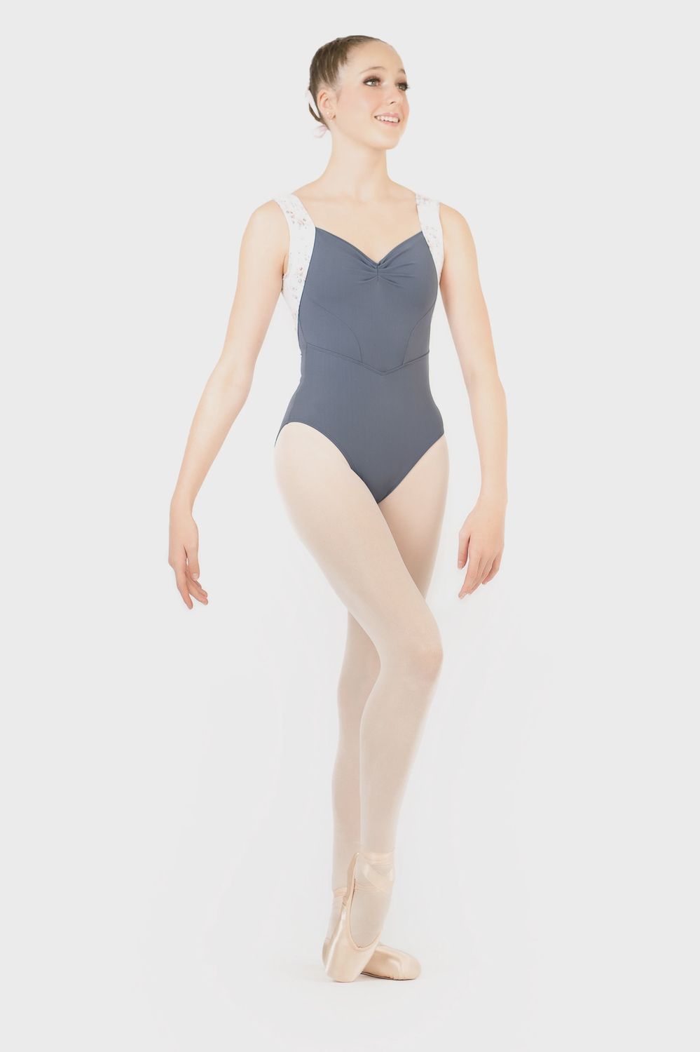 Danse de Paris "Isla" Tank Leotard -Smoke Primrose, Colour: Smoke Primrose, Size: Child Large