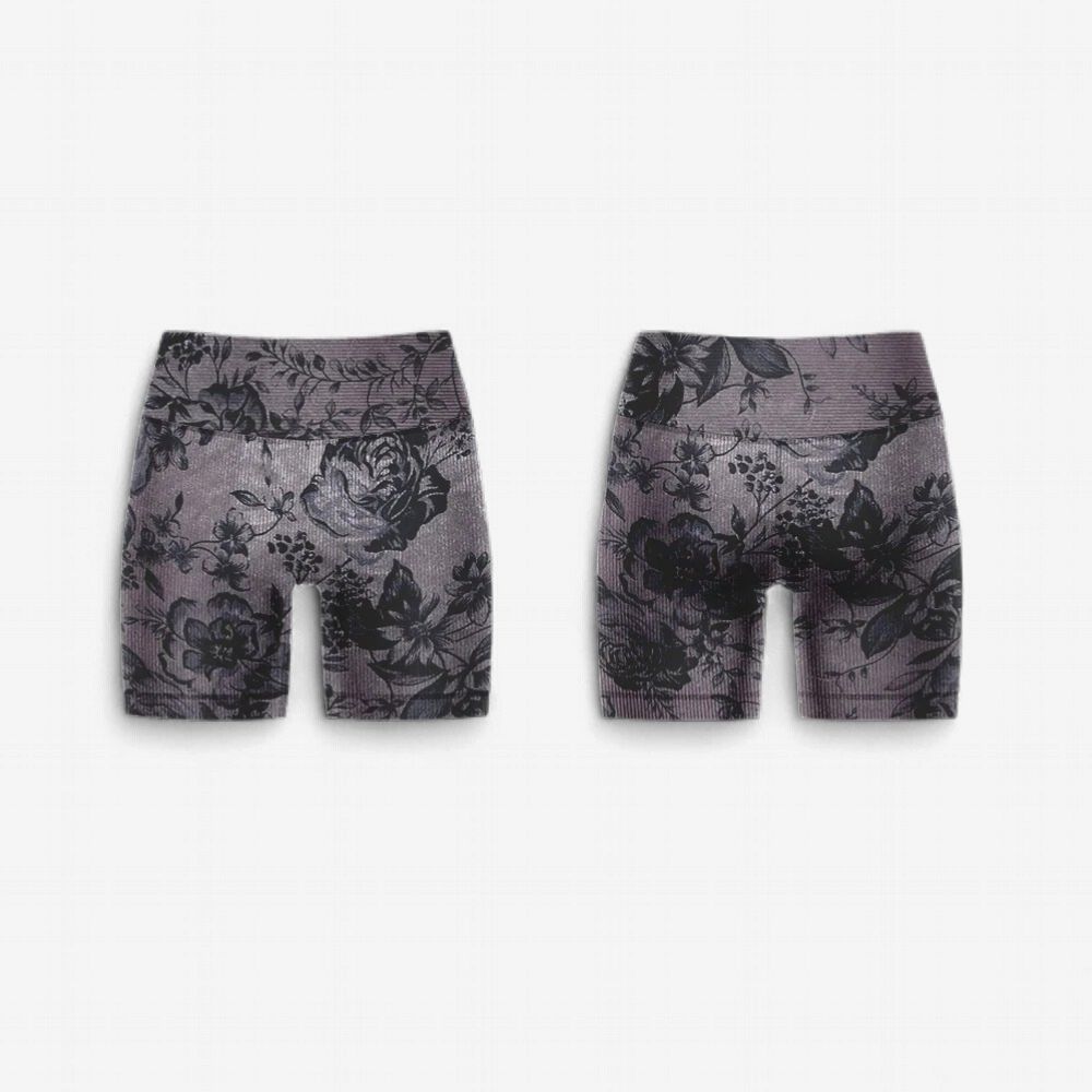 Danse De Paris "Vintage Plum" Velour Shorts