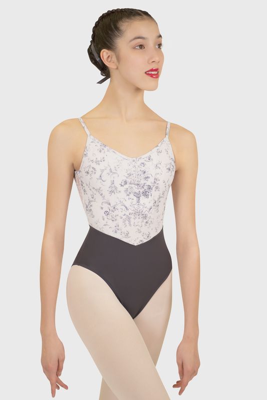Danse De Paris "Chanelle" Camisole Leotard - Smoked Pearl