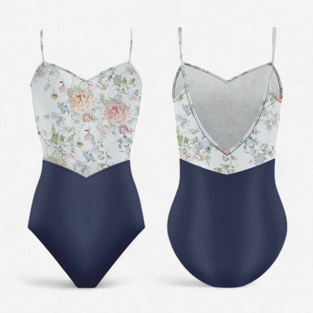 Danse De Paris "Demi Jardin Verte" Camisole Leotard  - Adult, Size: Adult Medium