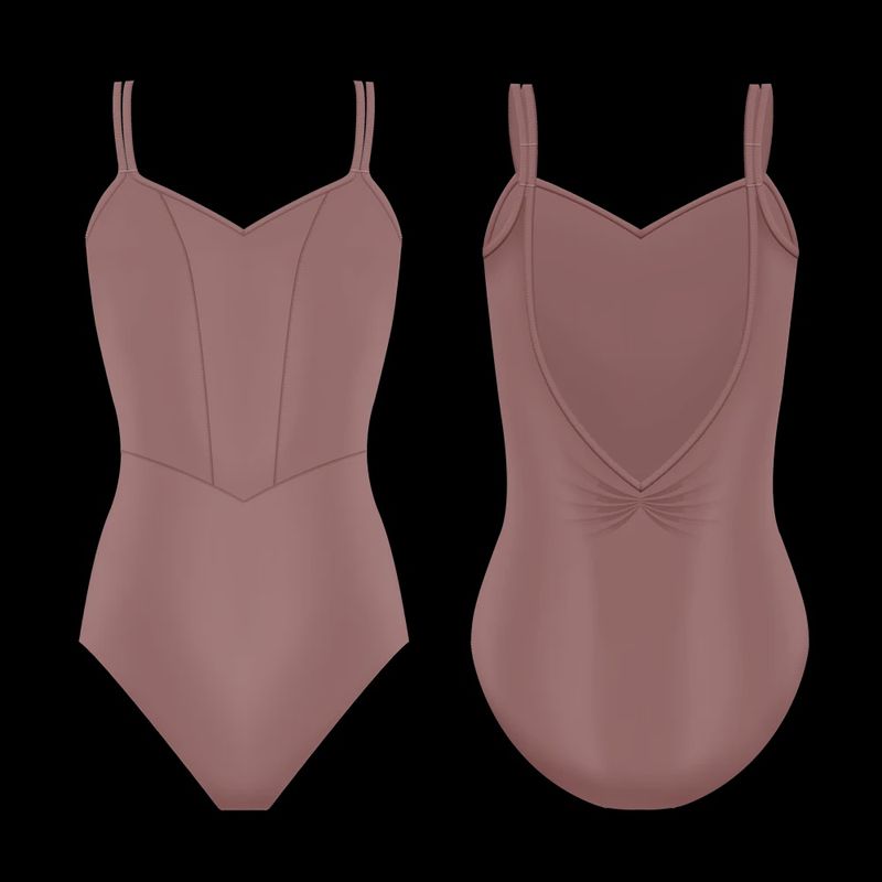 Danse de Paris "Natasha Ash Rose" Camisole Leotard - Adult