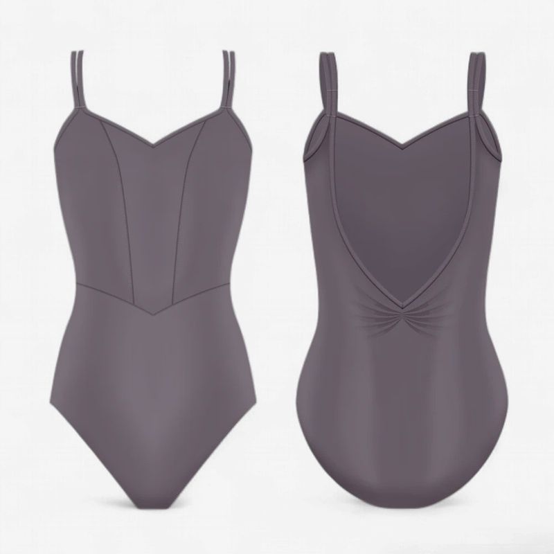 Danse de Paris "Natasha" Camisole Leotard - Vintage Plum