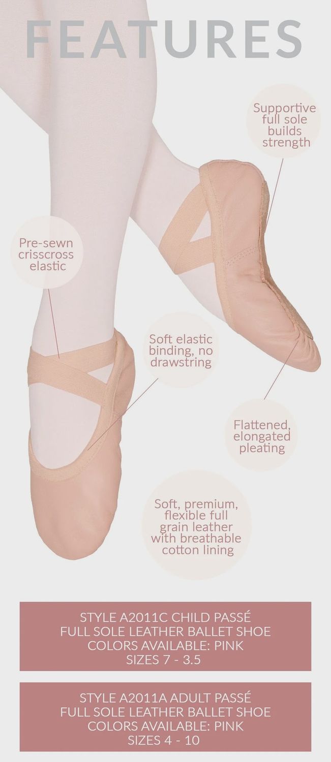 Eurotard "Passe" Leather Ballet Shoe - A2011C