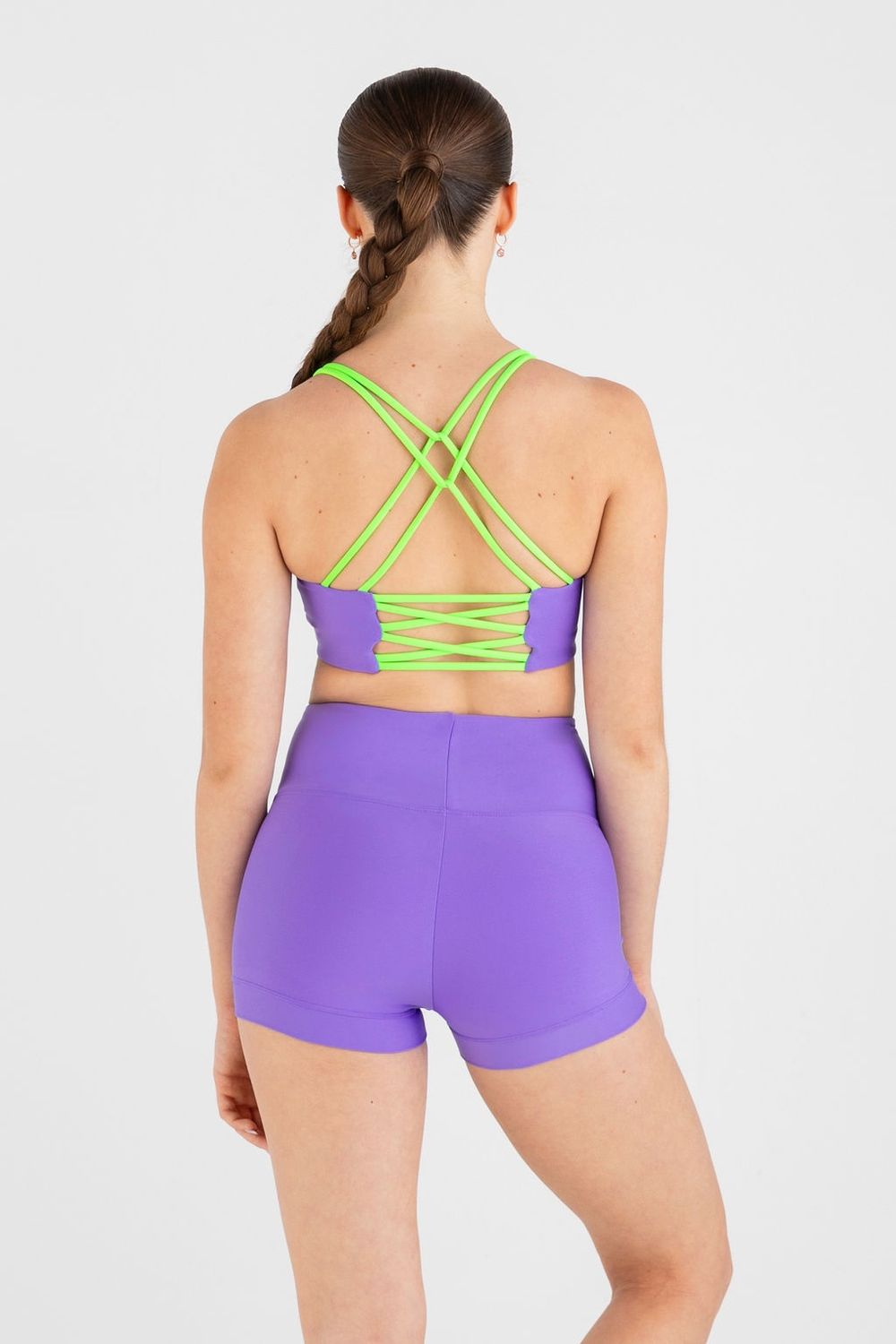 Every Turn "Delulu" Crop Top, Colour: Petal/Acid Lime, Size: Child 10