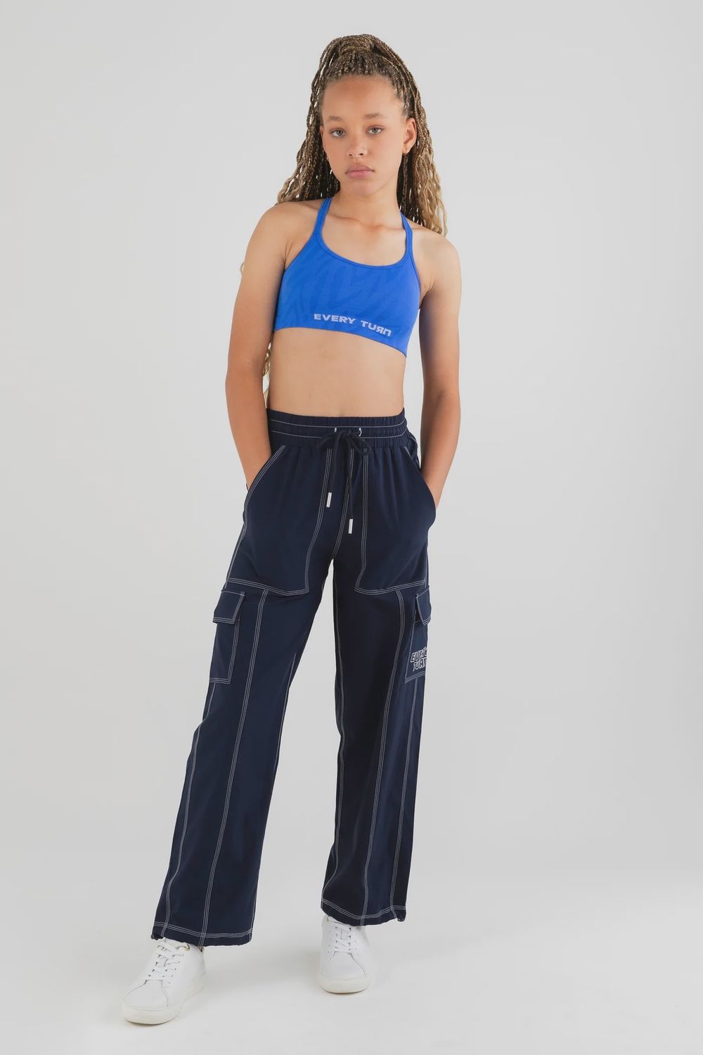 Every Turn "Hudson" Wide Leg Pant, Colour: Dark Navy, Size: Child 10