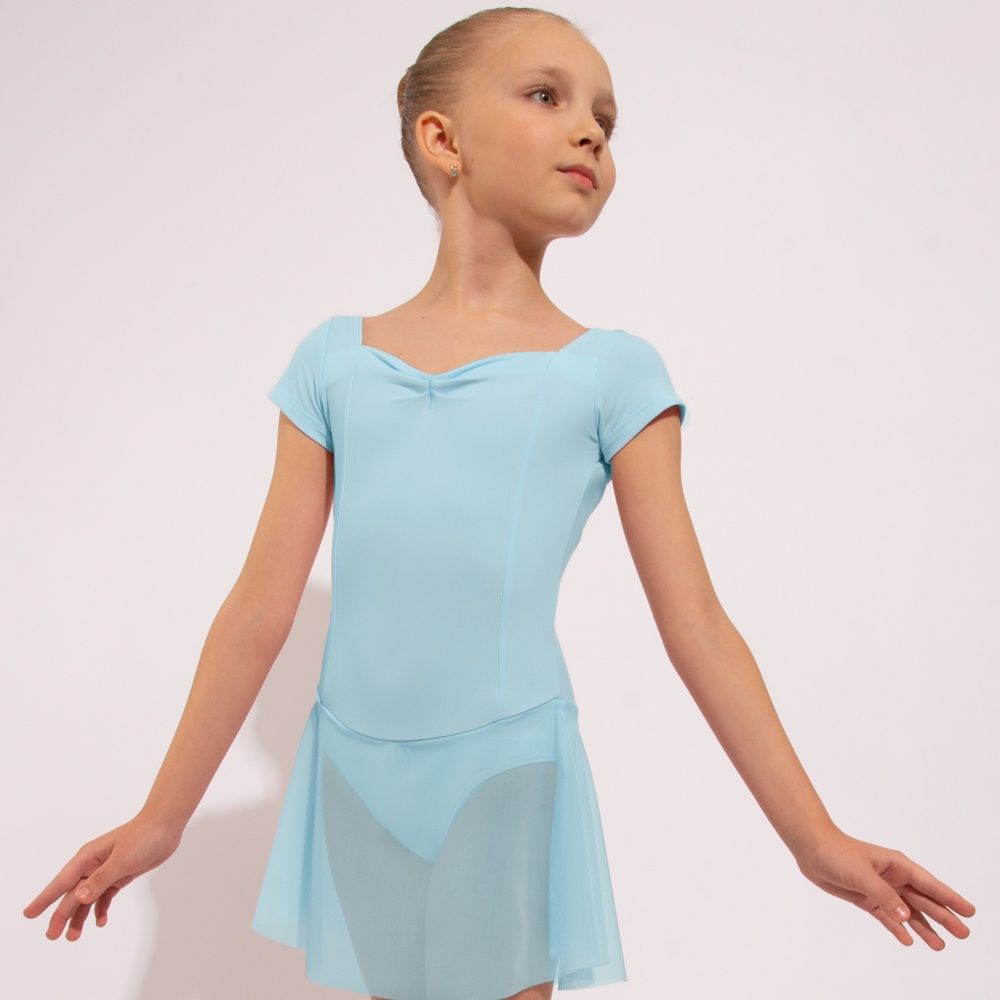 Nikolay "Little Emory" Skirted Leotard, Colour: Ice Blue, Size: Child 6-7