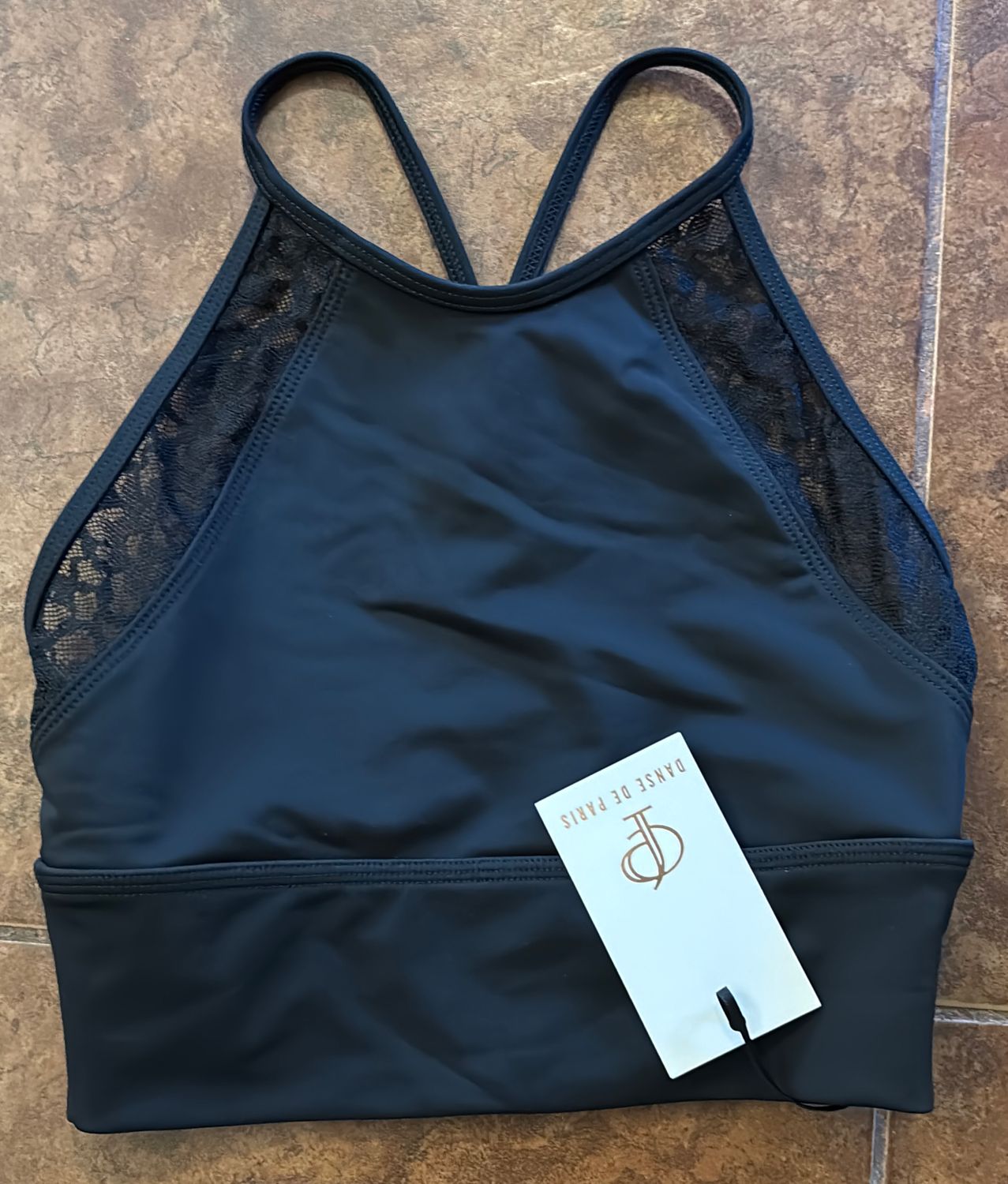 Suzette Crop Top Black CHL