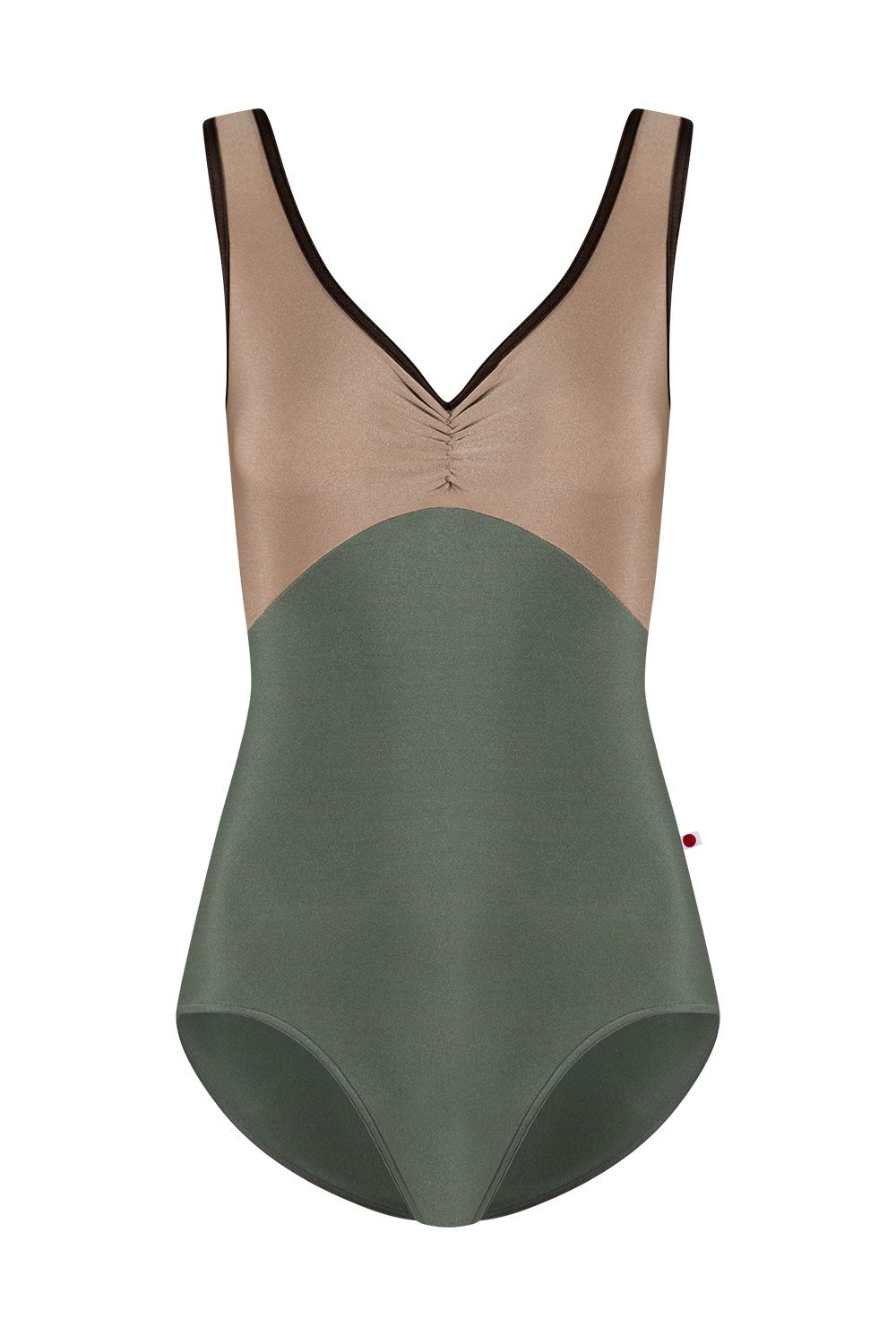 Yumiko Anna Tank Leotard  - Sage/Toffee/Espresso