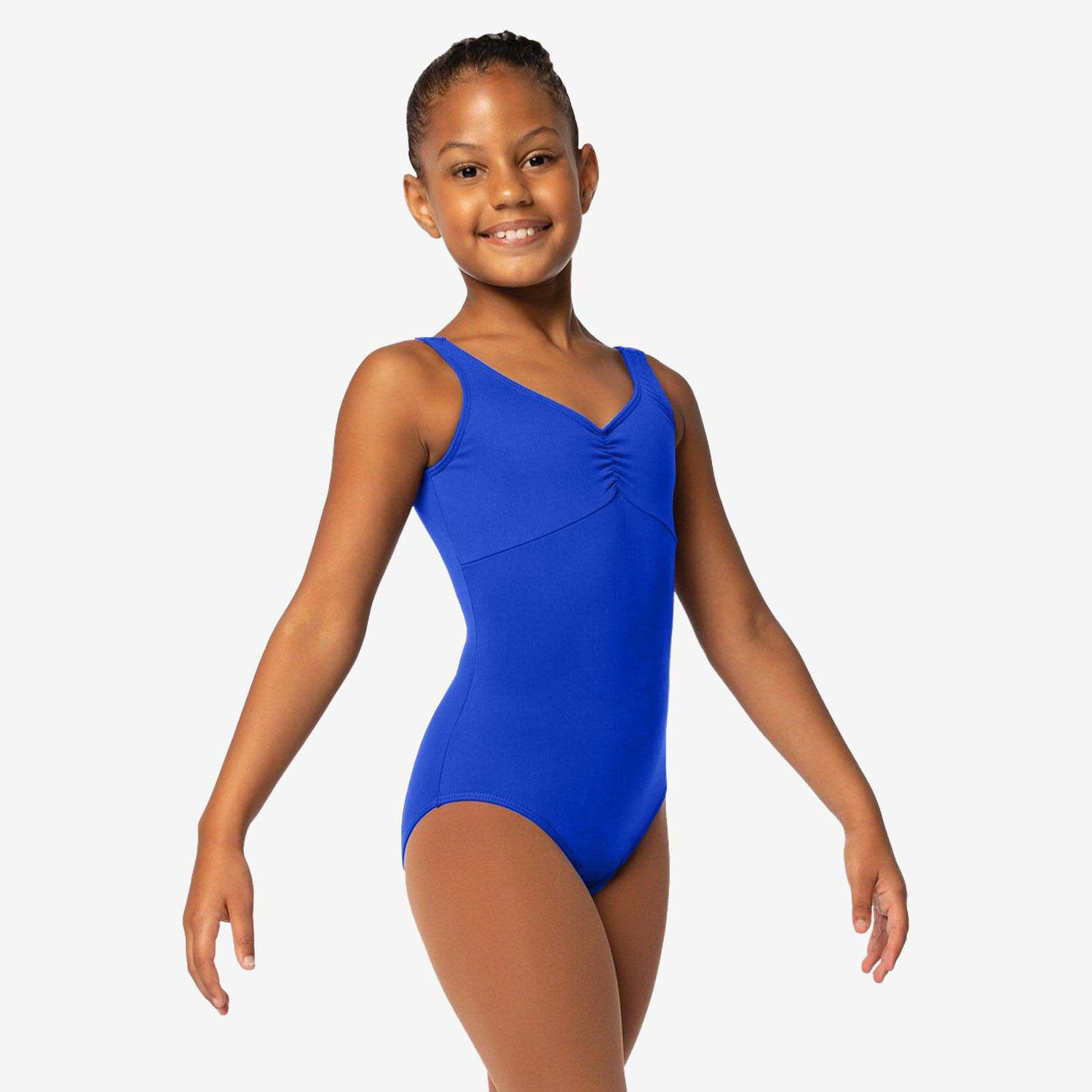 So Danca "Editta" Tank Leotard-SL116, Colour: Celestine Blue, Size: Child 6X-7