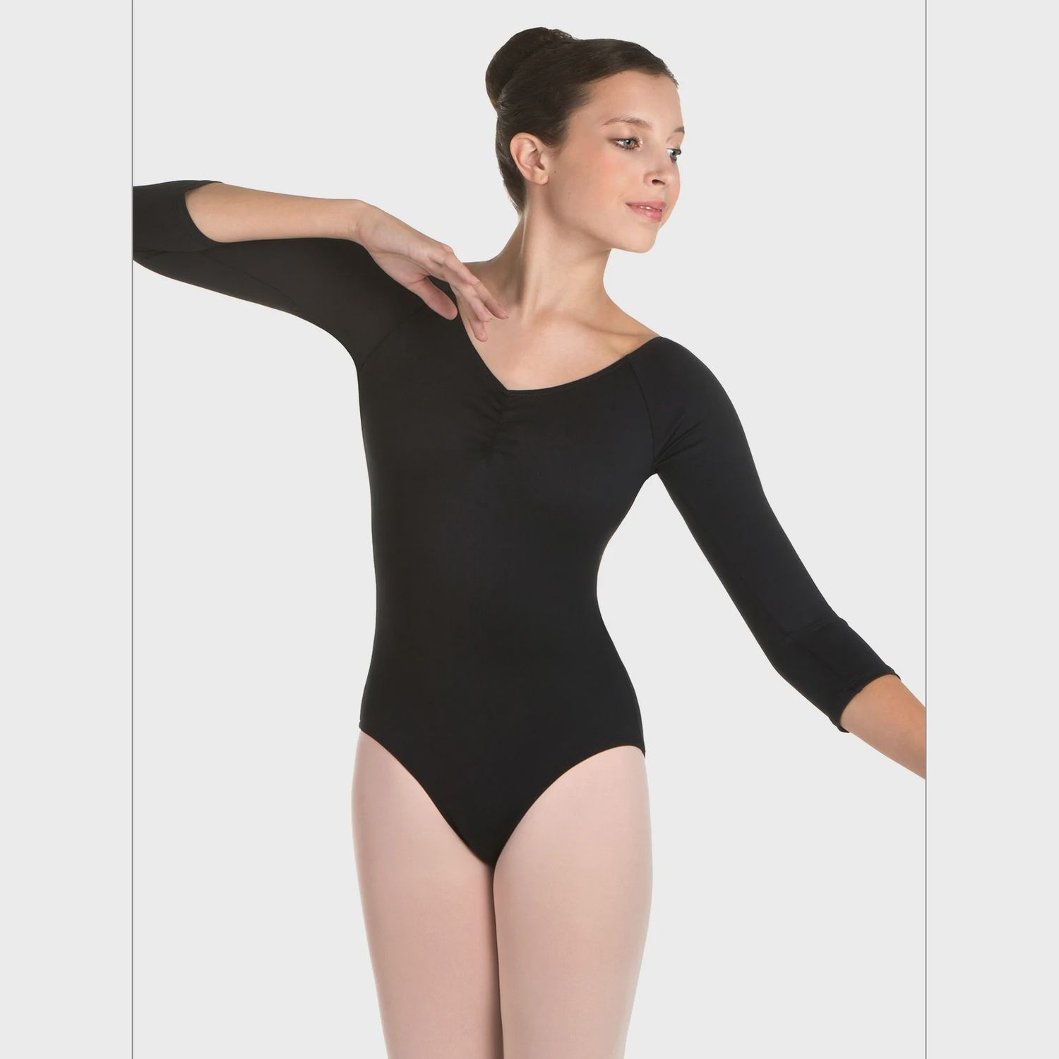 Suffolk 25th Anniversary Adult Pinch Front 3/4 Sleeve Leotard