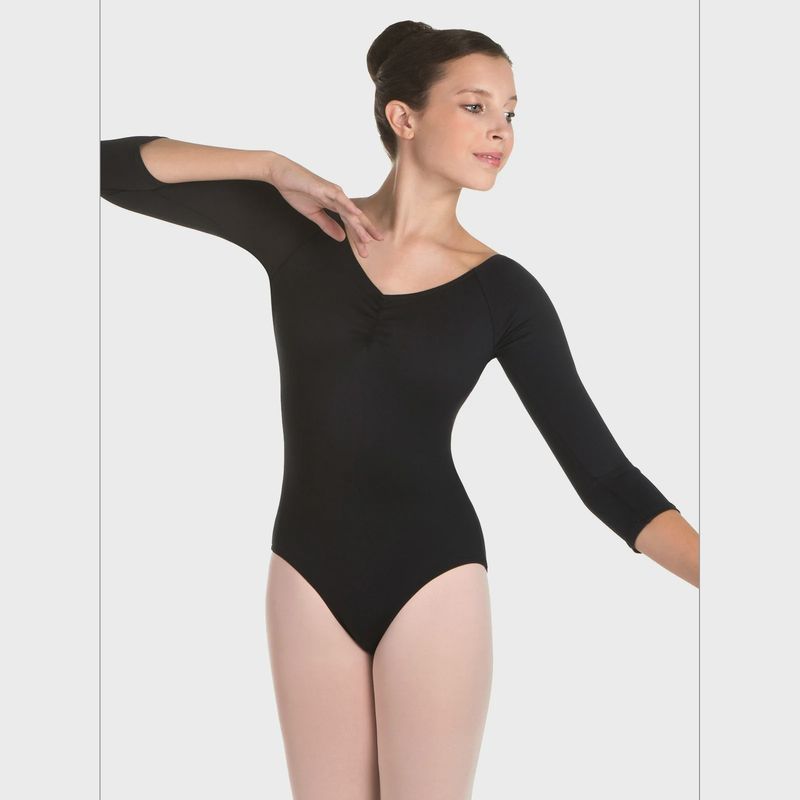 Suffolk 25th Anniversary Adult Pinch Front 3/4 Sleeve Leotard