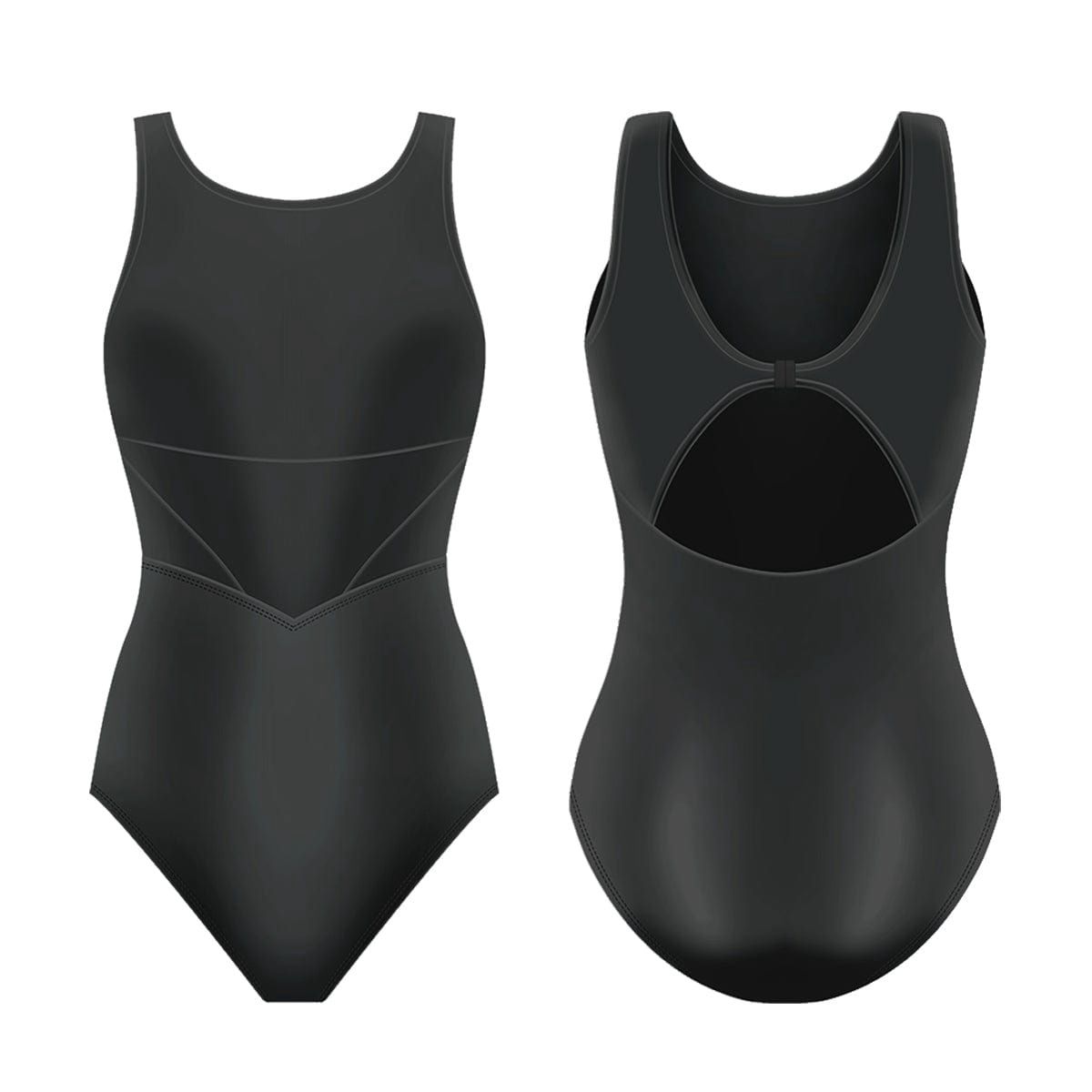 Danse De Paris Blisse Leotard, Colour: Black, Size: Child Large