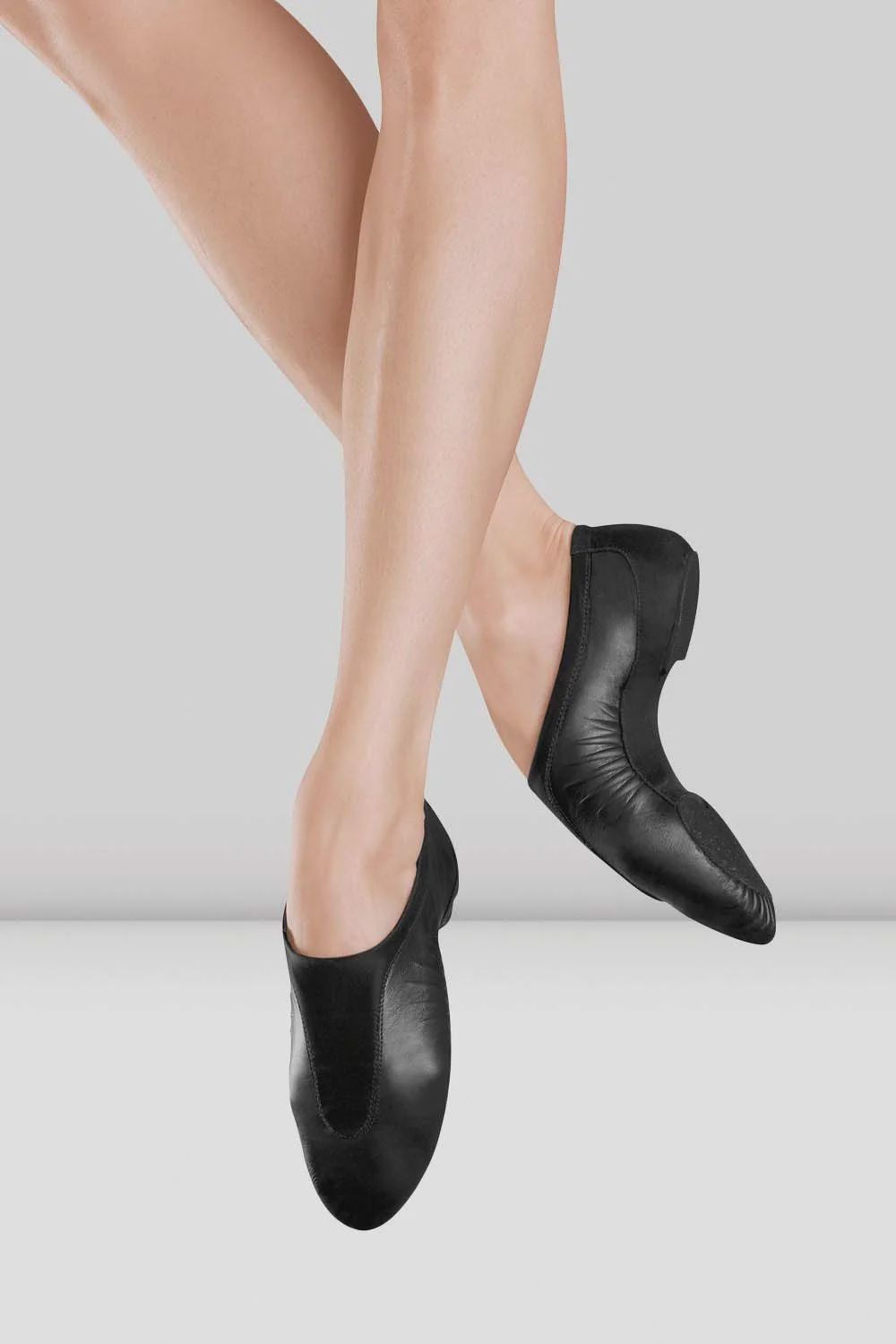 Bloch Pulse Leather Jazz Shoes, Colour: Black, Size: 4