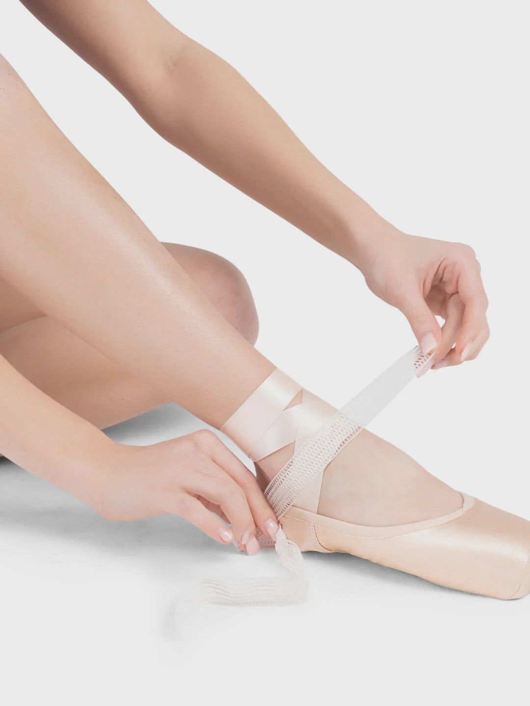 Capezio Stretching the Pointe Mesh Elastic, Colour: Light Professional Pink, Size: One Size