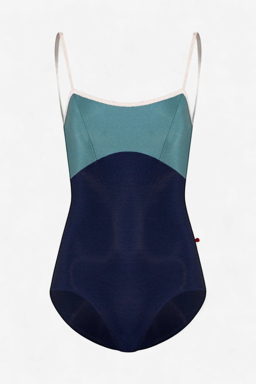 Yumiko "Denise" Camisole Leotard - Dark Blue, Colour: Dark Blue/Frost/Misty Rose, Size: Small