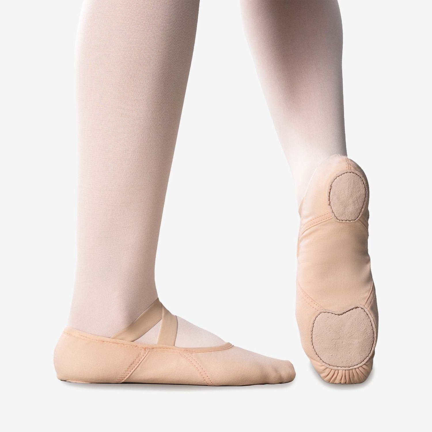 So Danca - Vegan "Diamond" Ballet Slipper -SD140 (Child), Colour: Light Pink, Size: Child 12, Width: B
