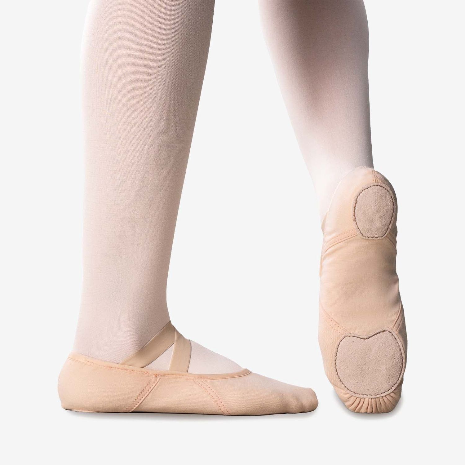 So Danca - Children's Vegan "Diamond" Ballet Slipper -SD140, Colour: Light Pink, Size: Child 12, Width: B