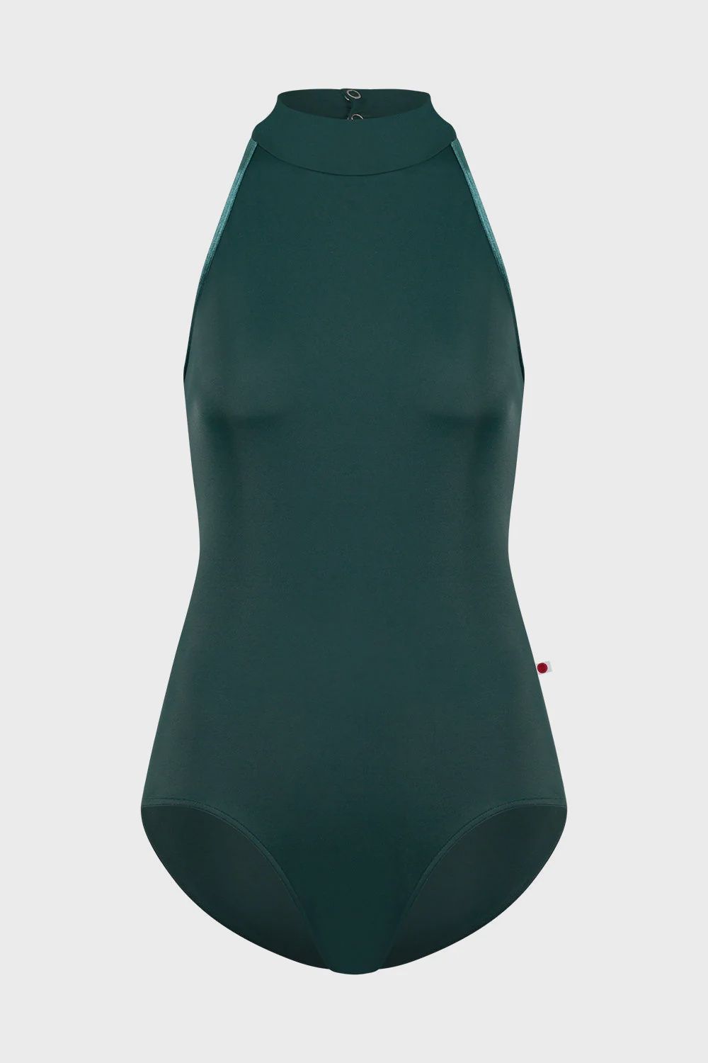 Yumiko "Noe" Halter Leotard - Kale, Colour: Kale/Orbit, Size: Small