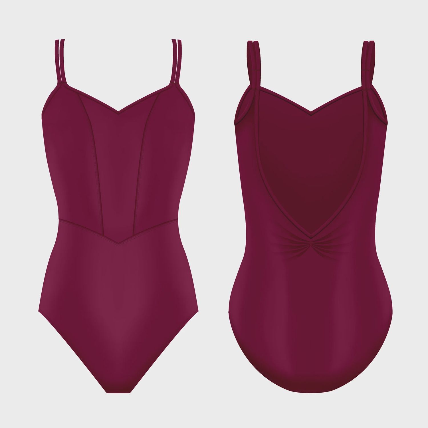 Danse De Paris "Natasha Claret" Camisole Leotard - Adult