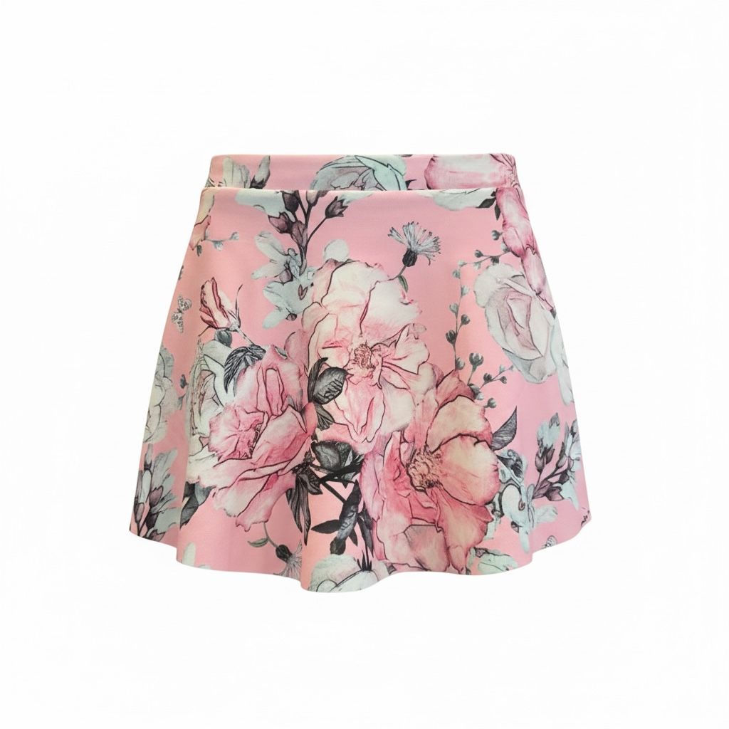 Danse de Paris  "Carnation" Patterned Skirt - Child