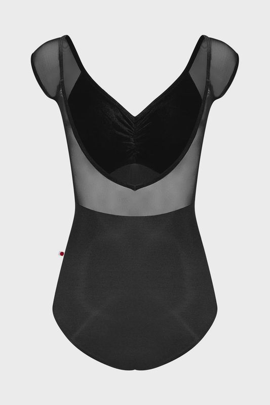Yumiko "Eli" Cap Sleeve Leotard - Black