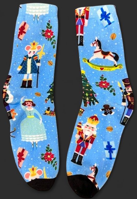 Nutcracker sock blue
