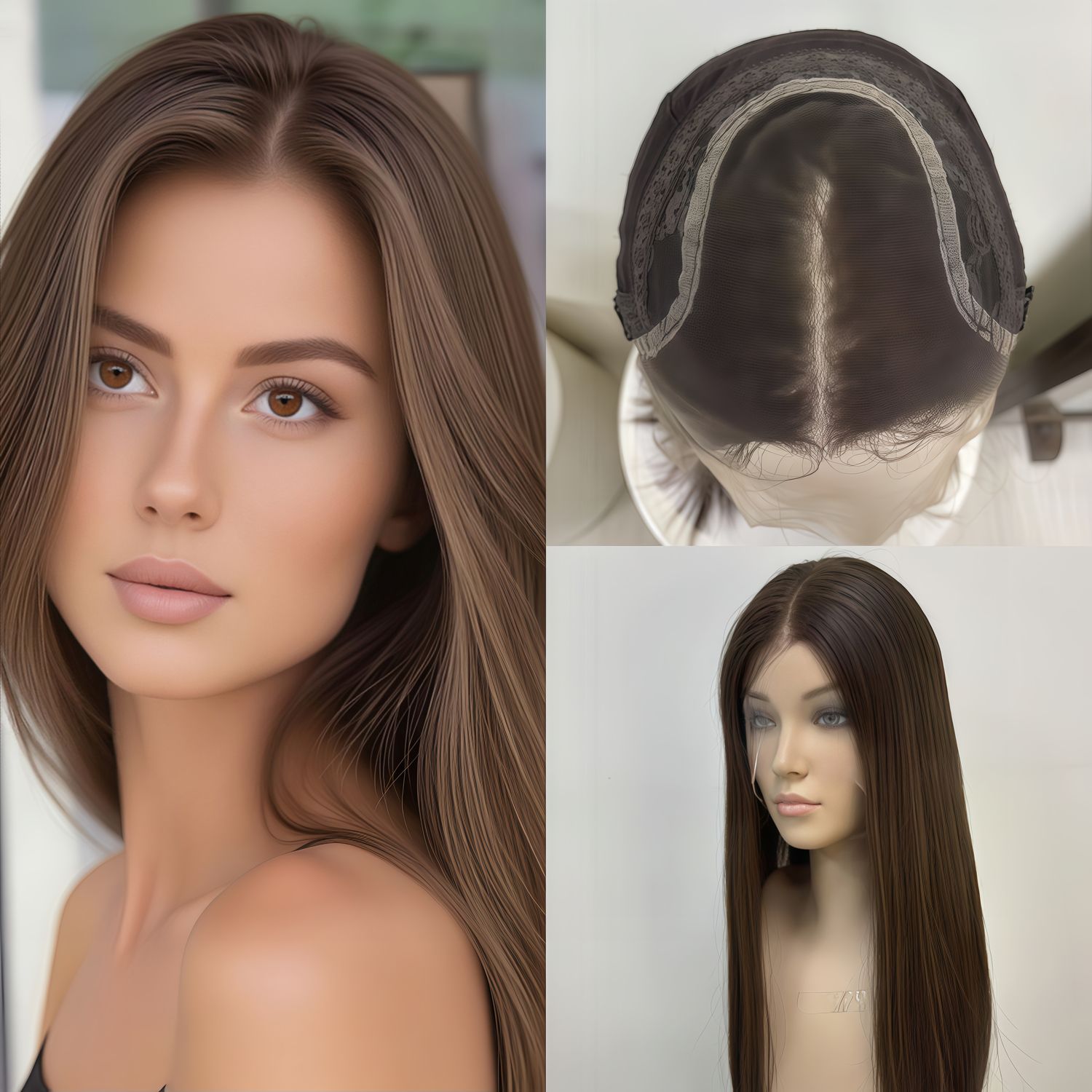 Straight 100% Chinese Virgin Remi Hair Lace Wig | Full crown coverage