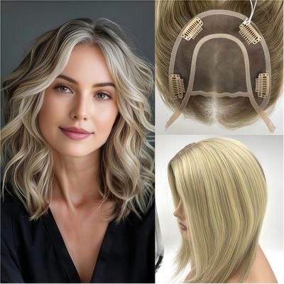 M10 Mono Top 5.5*6” Straight Chinese Remy Hair Topper | Breathable Volumizer for Thinning Hair