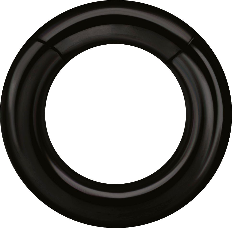 5 mm Black PVD Stainless Steel Clicker Segment Ring 5 mm Black PVD Stainless Steel Clicker Segment Ring