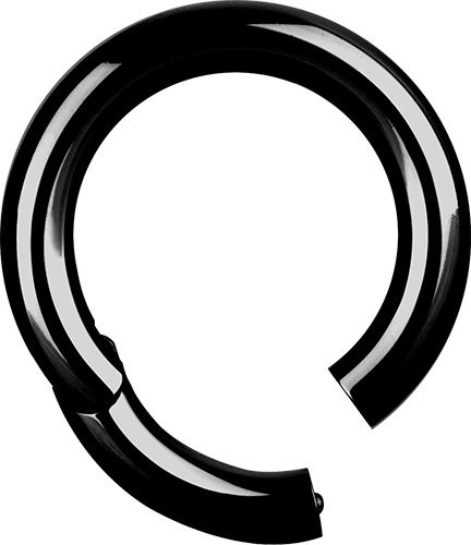 3,2 mm Black PVD Stainless Steel Clicker Segment Ring