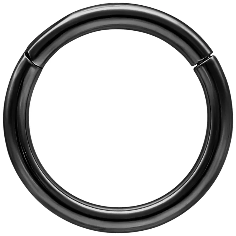 1,6 mm Black PVD Stainless Steel Clicker Segment Ring