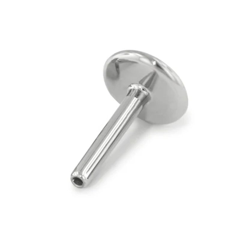 1 mm Neometal Threadless Labret Stud -  5 mm Backplate