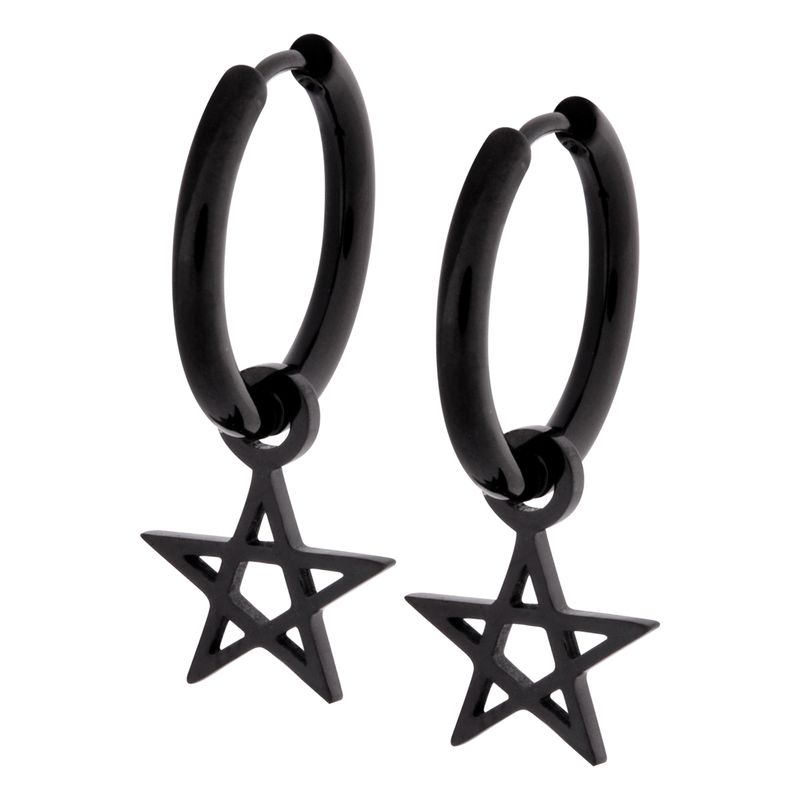 Little Hoops - Pentagram Little Hoops - Pentagram