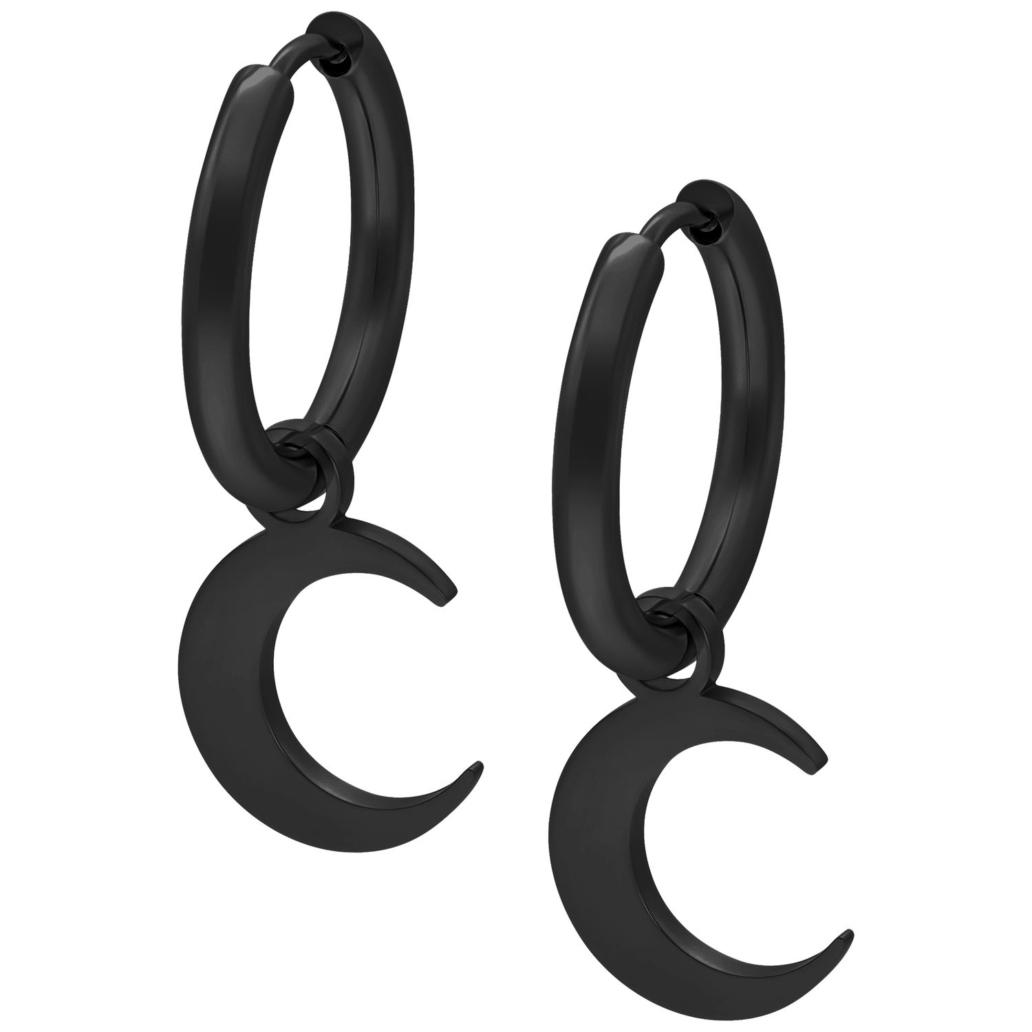Little Hoops - Black Moon Little Hoops - Black Moon