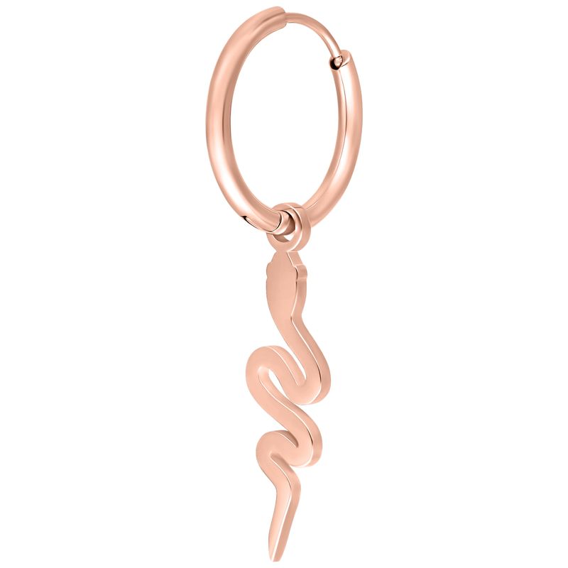 Little Hoops - Rosegold Snake