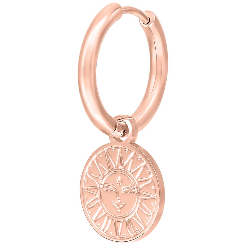Little Hoops - Rosegold Sun & Moon
