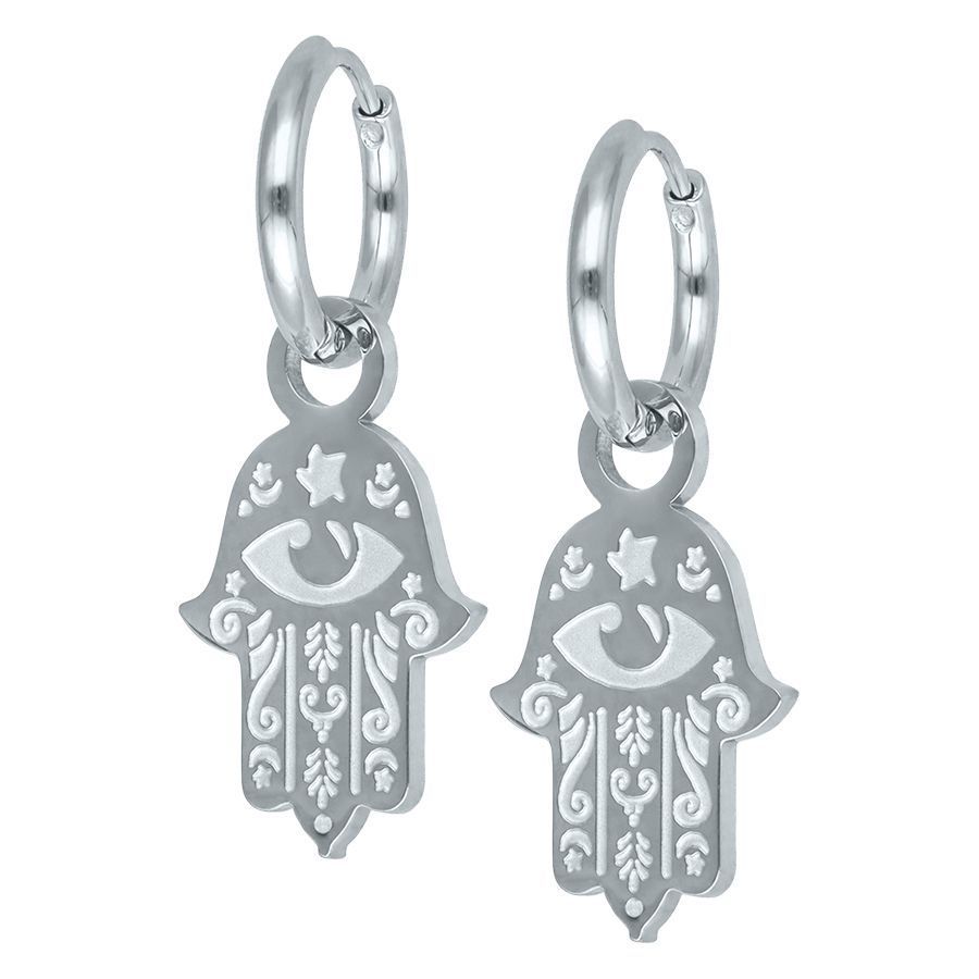 Little Hoops - Hamsa Little Hoops - Hamsa