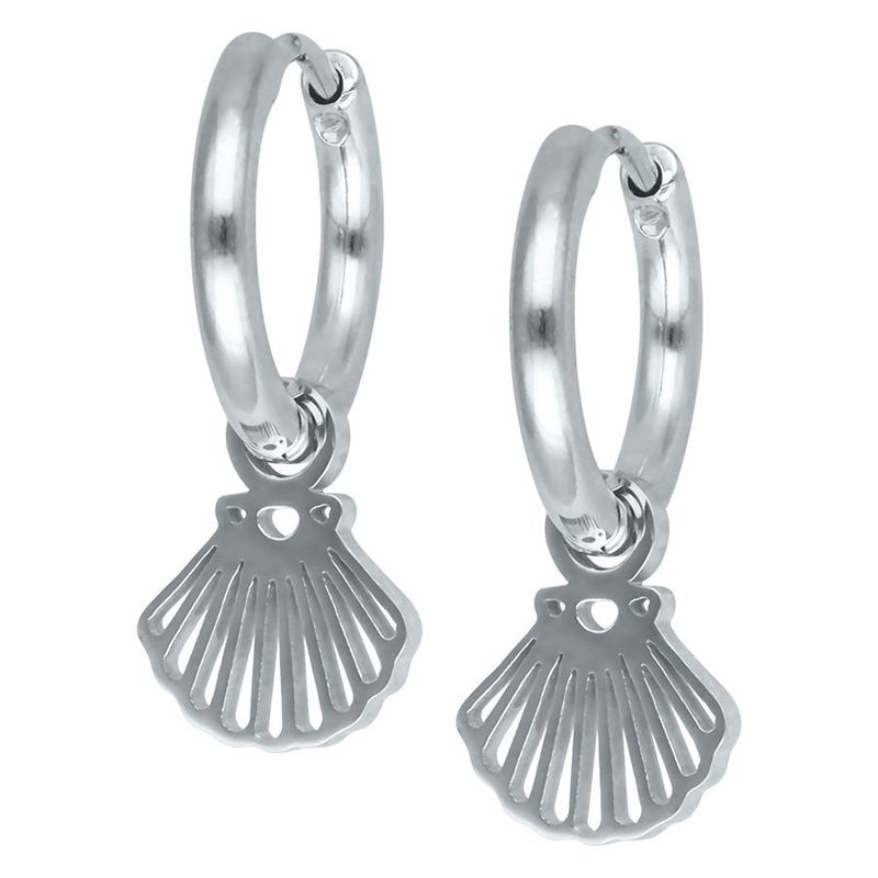 Little Hoops - Shell Little Hoops - Shell