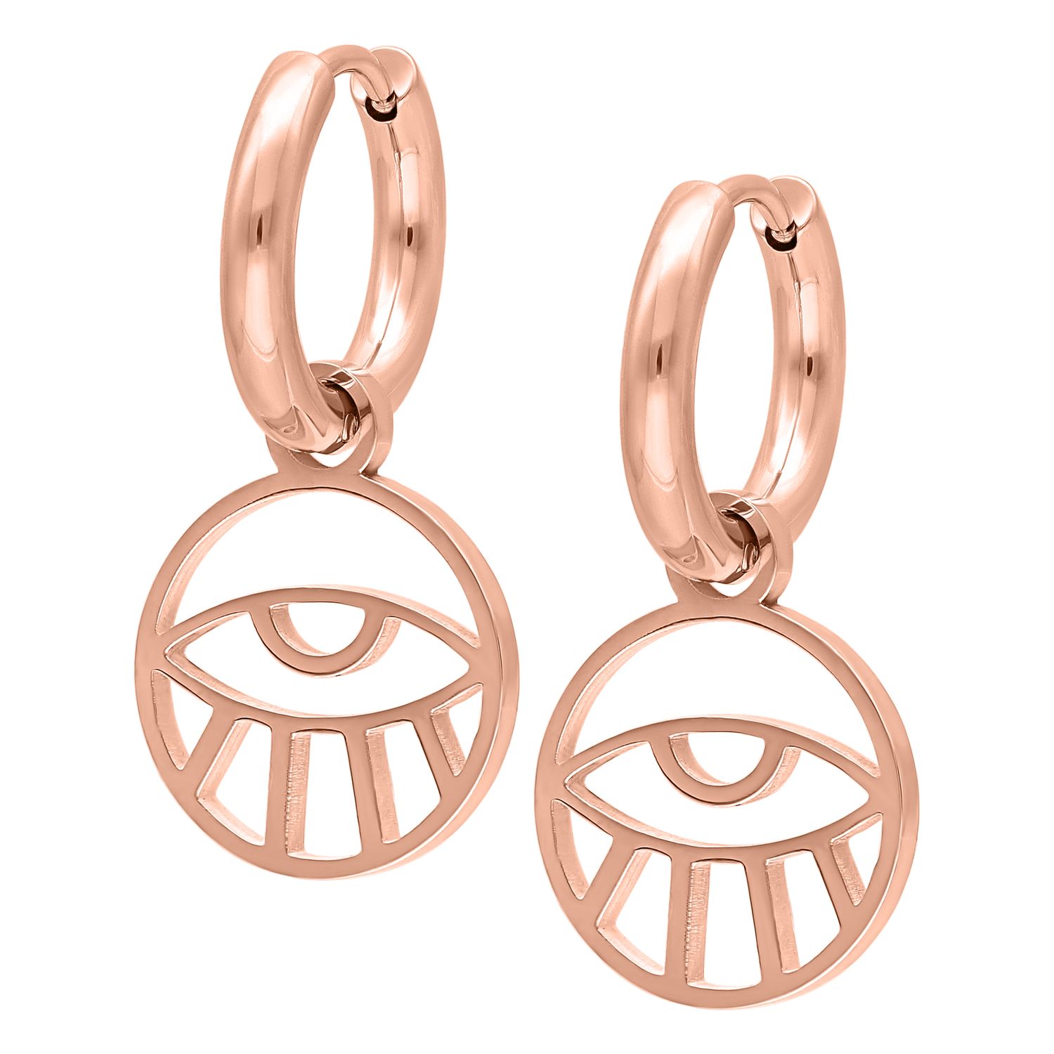 Little Hoops - Rosegold Eye Little Hoops - Rosegold Eye