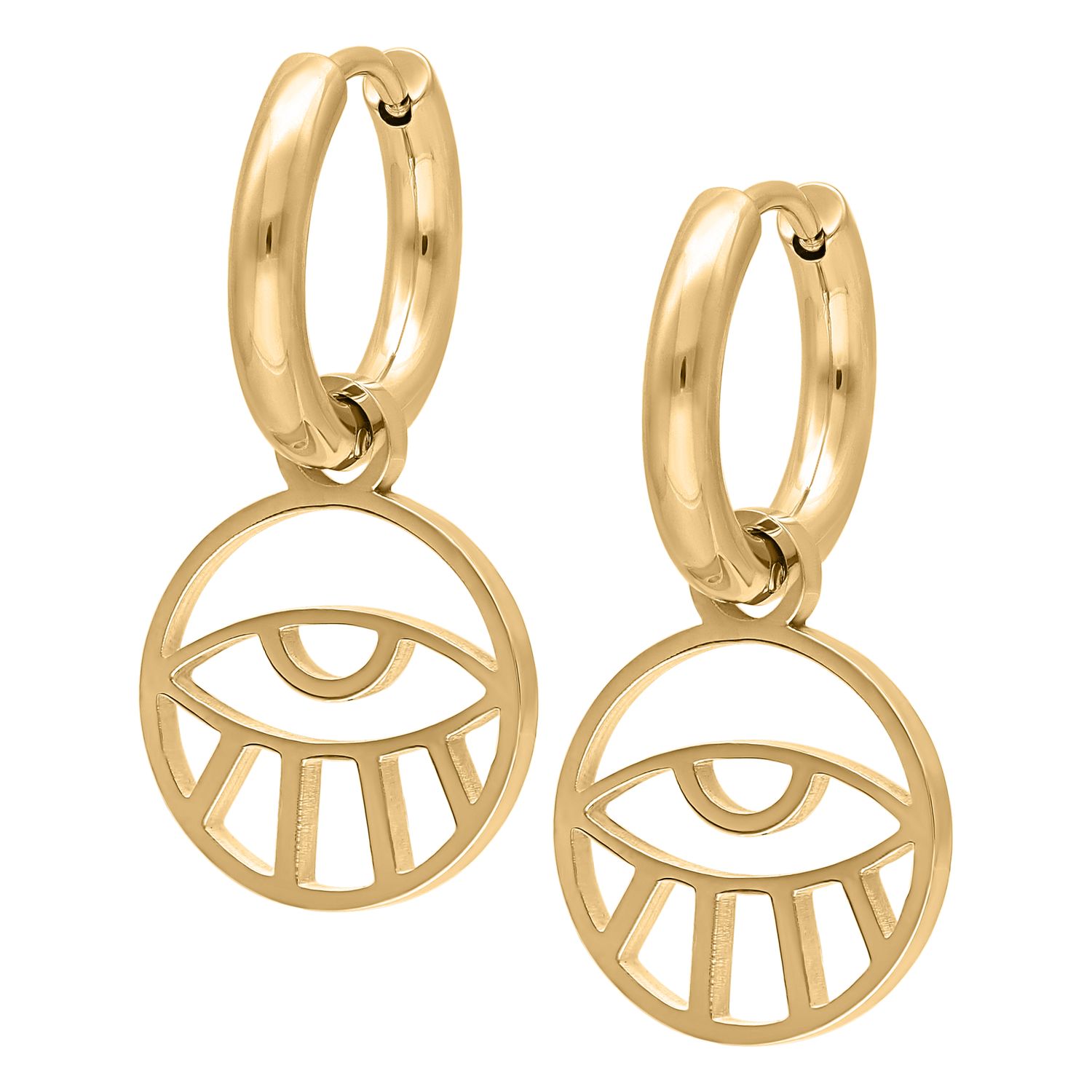 Little Hoops - Gold Eye Little Hoops - Gold Eye