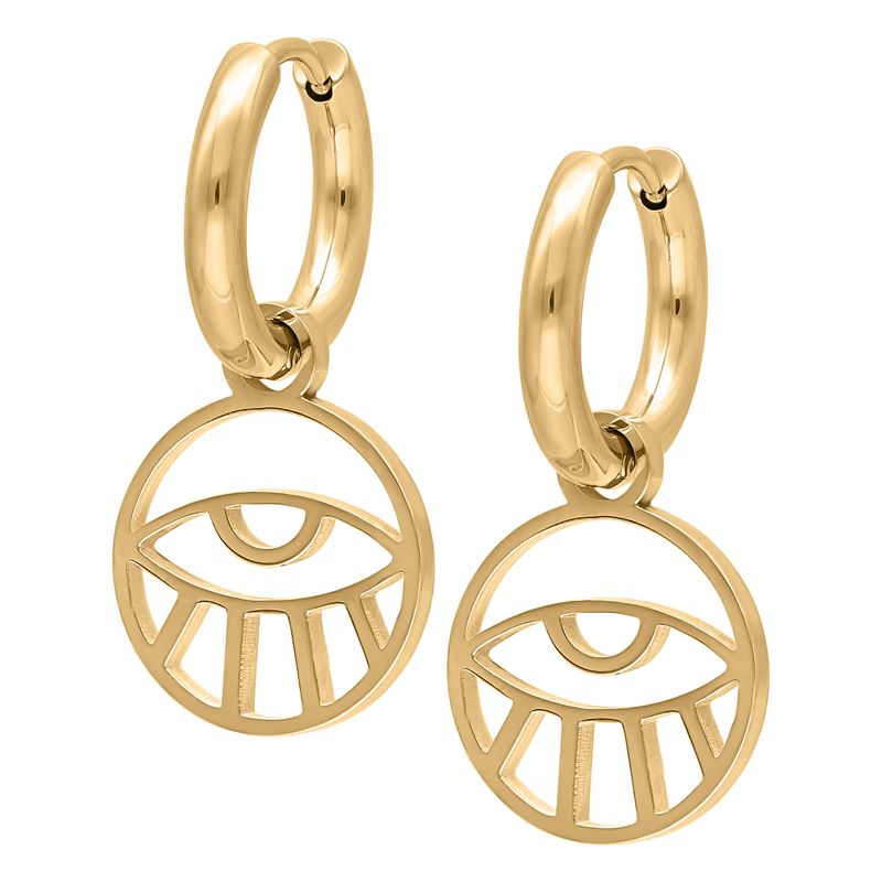 Little Hoops - Gold Eye Little Hoops - Gold Eye