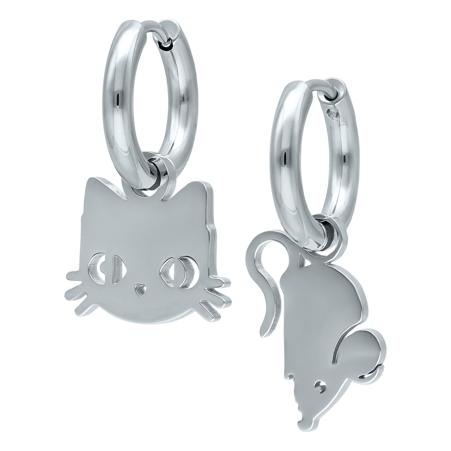 Little Hoops - Cat & Mouse Little Hoops - Cat & Mouse