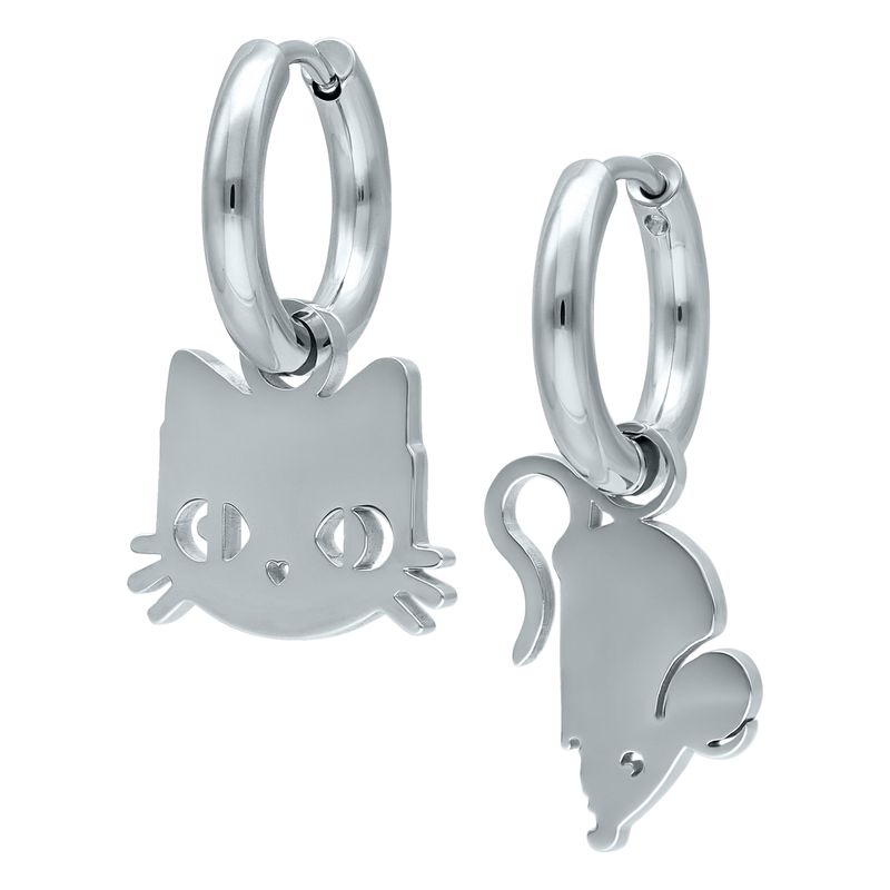 Little Hoops - Cat & Mouse Little Hoops - Cat & Mouse