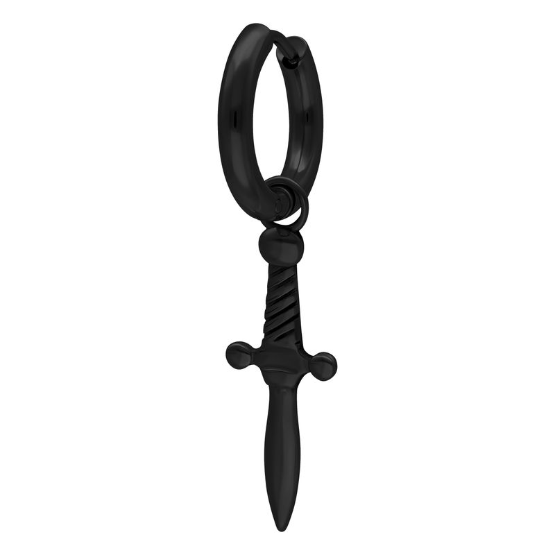 Little Hoops - Black Dagger