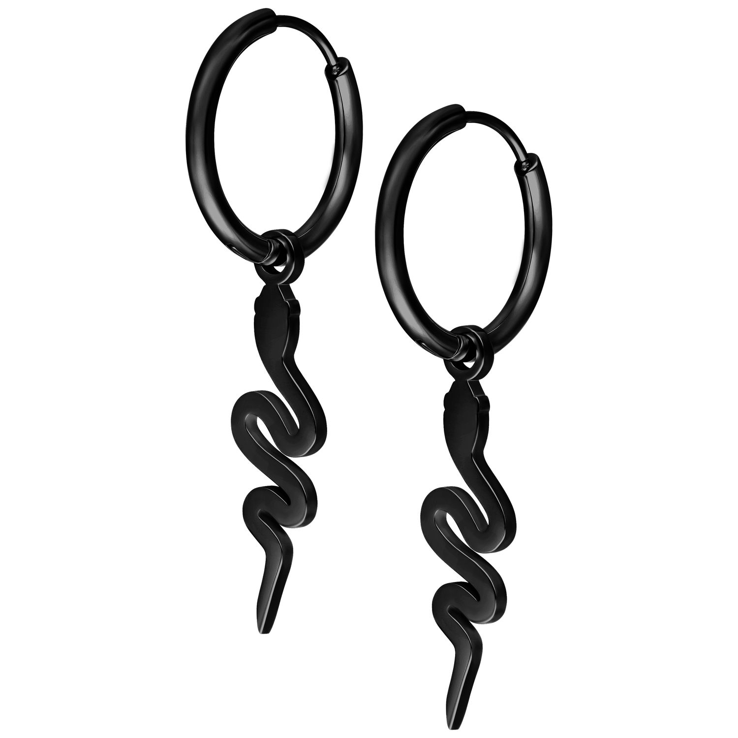 Little Hoops - Black Snake